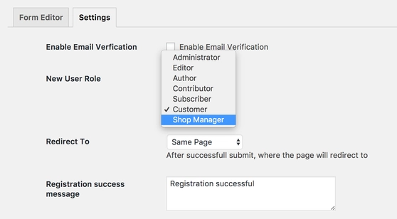 Assign Roles to Forms