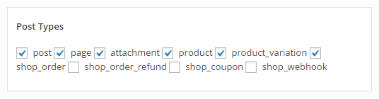 Advanced Search Widget — Advanced search widget post types