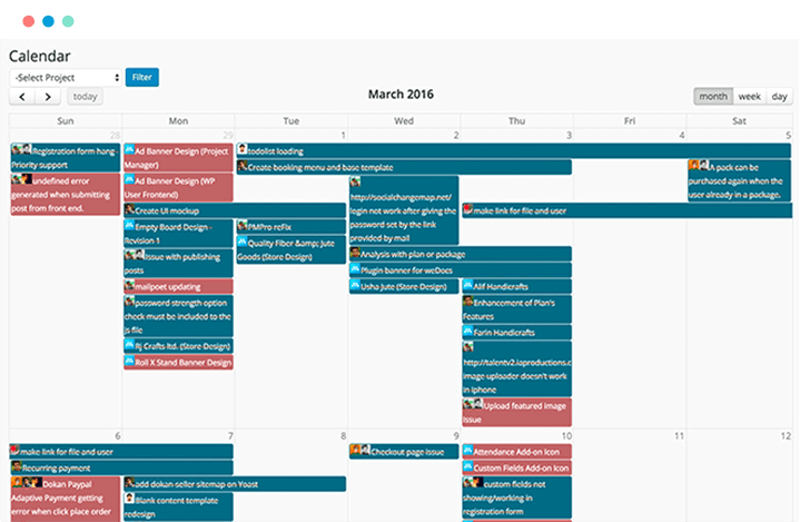 Interactive Calendar