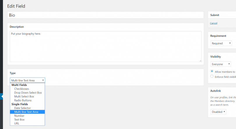 wpuf-buddypress-profile-integration-creating-profile