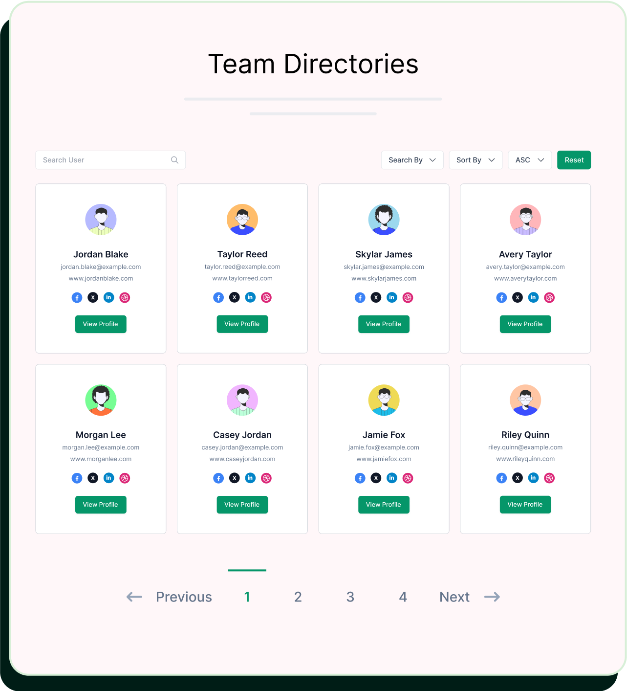 Team Directories